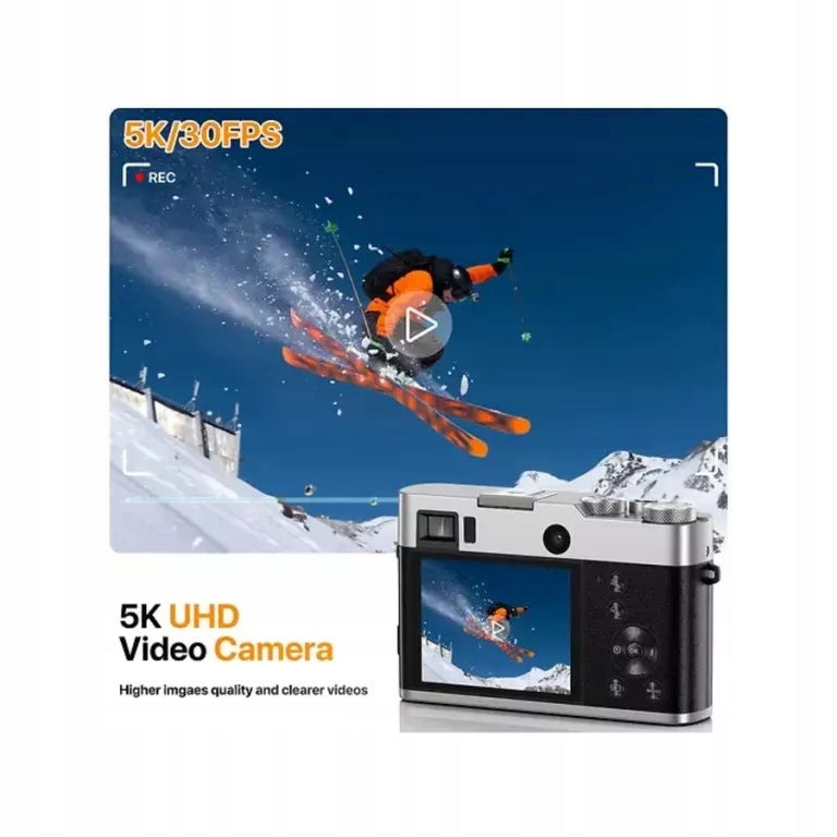 CAMERA DC203 - CAMERA XREC C77 BLACK, 64MPIX, 16X ZOOM - 5K ULTRA HD Optical zoom 0