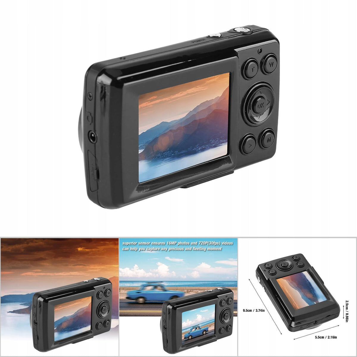 CAMERA DIGITAL CAMERA 4X ZOOM 16MP Manufacturer code YS03640-01