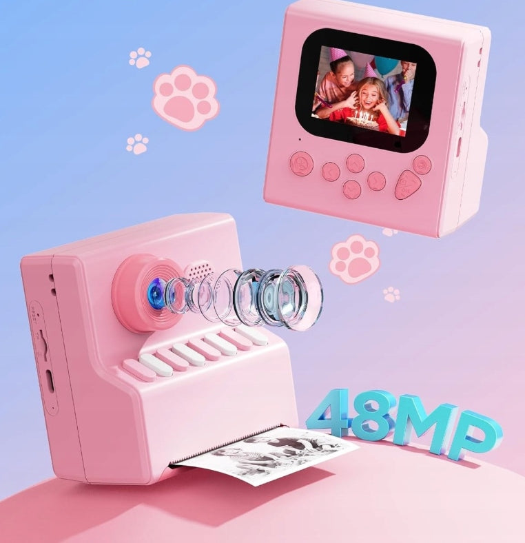 CAMERA FOR CHILDREN INSTANT PRINT PINK Brand Mafiti