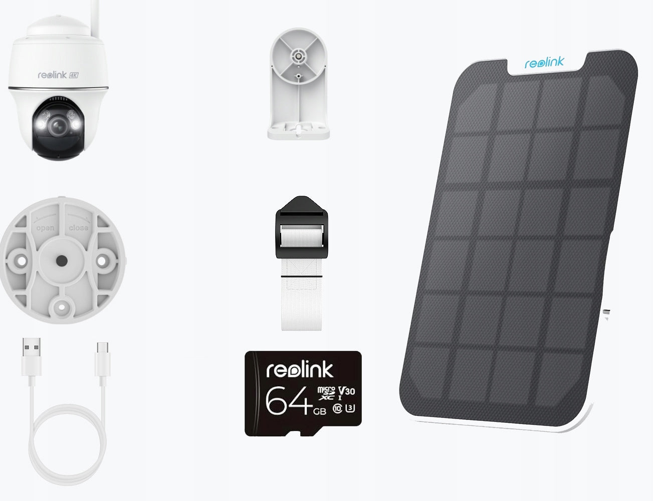 CAMERA REOLINK ARGUS PT PLUS SOLAR PANEL NIGHT VISION 5MPX 2K IP68 +PLATE Model ARGUS PT 5MPIX C czarna PIRI