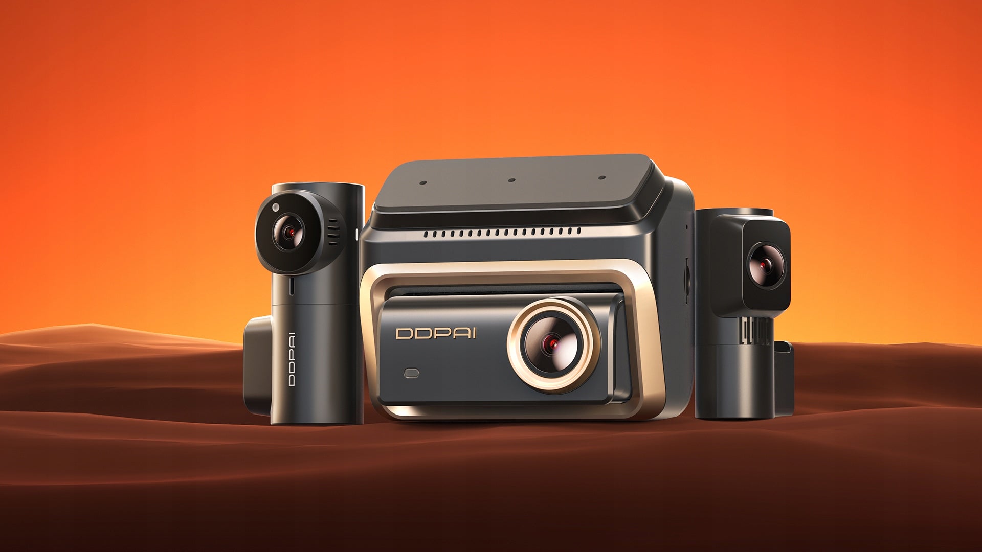 CAMERA VIDEO RECORDER DDPAI Z90 MASTER 4K +MINI3X+REAR+MODULE 4G SET Packaging status original
