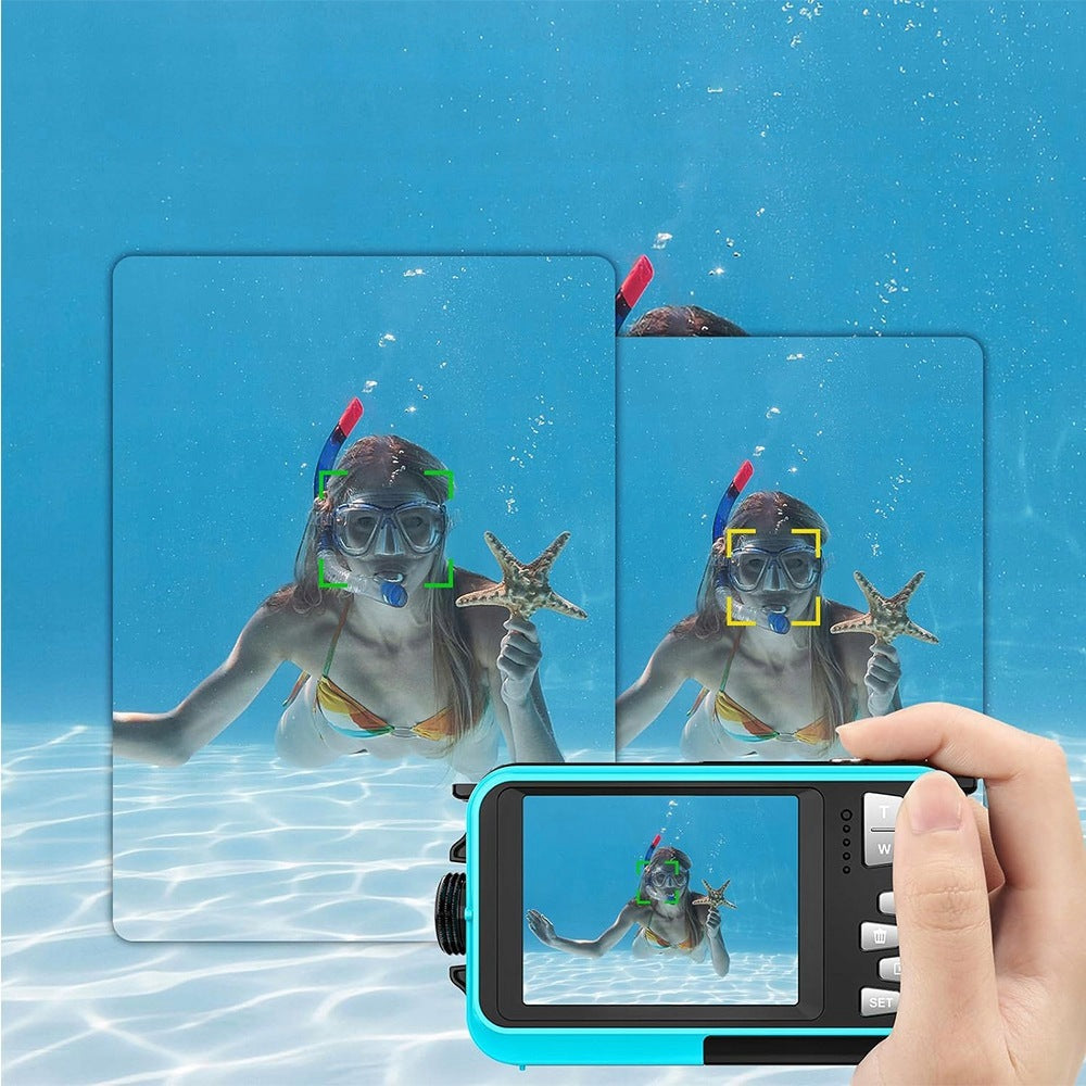 CAMERA WATERPROOF UNDERWATER DIGITAL PHOTO 48MPX 16X ZOOM CARD 32GB Manufacturer code JSDNFNDGHDFGNNFG