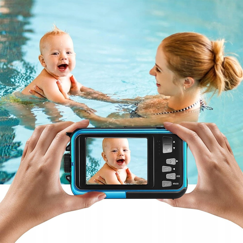 CAMERA WATERPROOF UNDERWATER DIGITAL PHOTO 48MPX 16X ZOOM CARD 32GB Packaging status original
