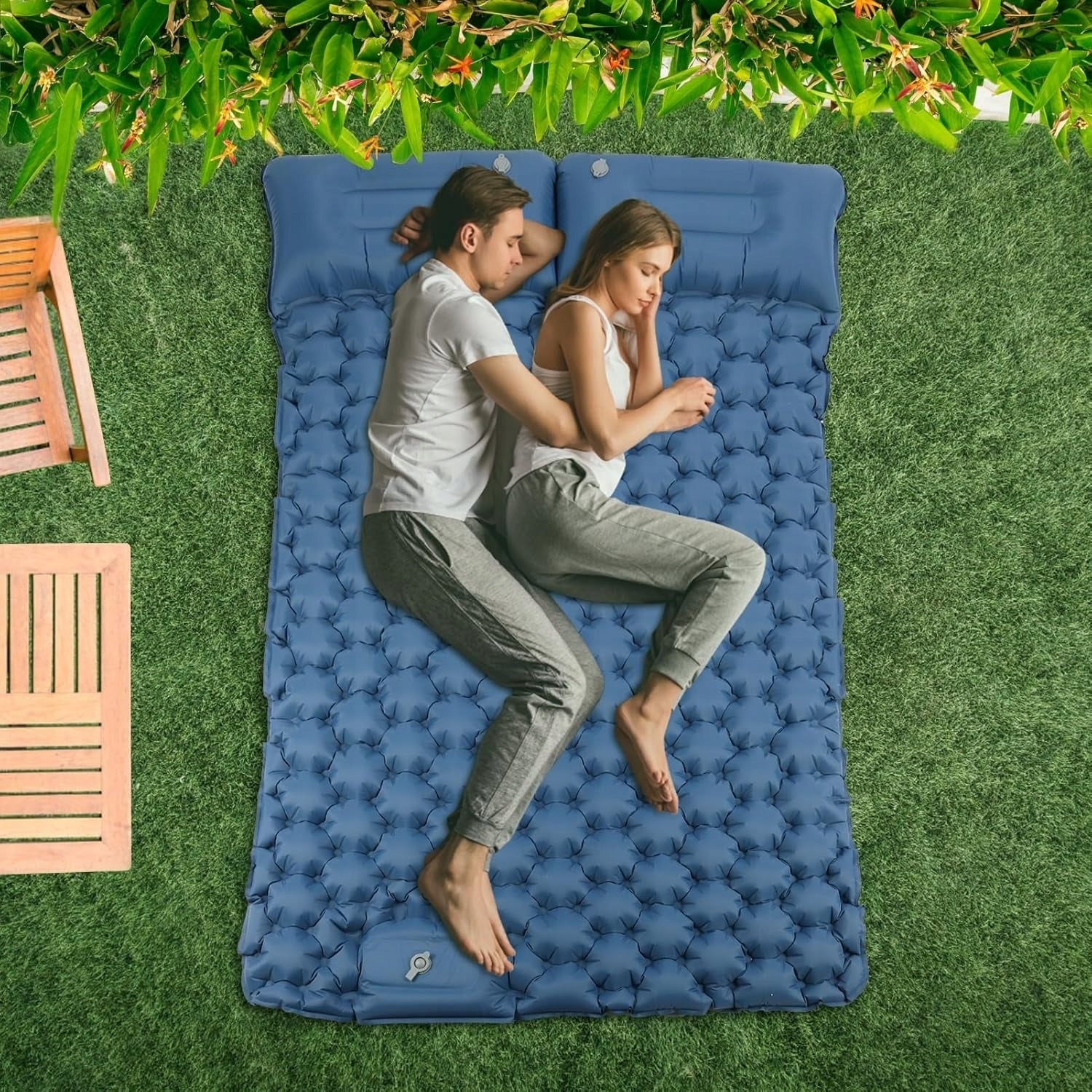 CAMPING HIKING MATTRESS SELF-INFLATING DOUBLE INFLATABLE LIGHT MAT Manufacturer code PODWÓJNA MATA SAMOPOMPUJĄCA
