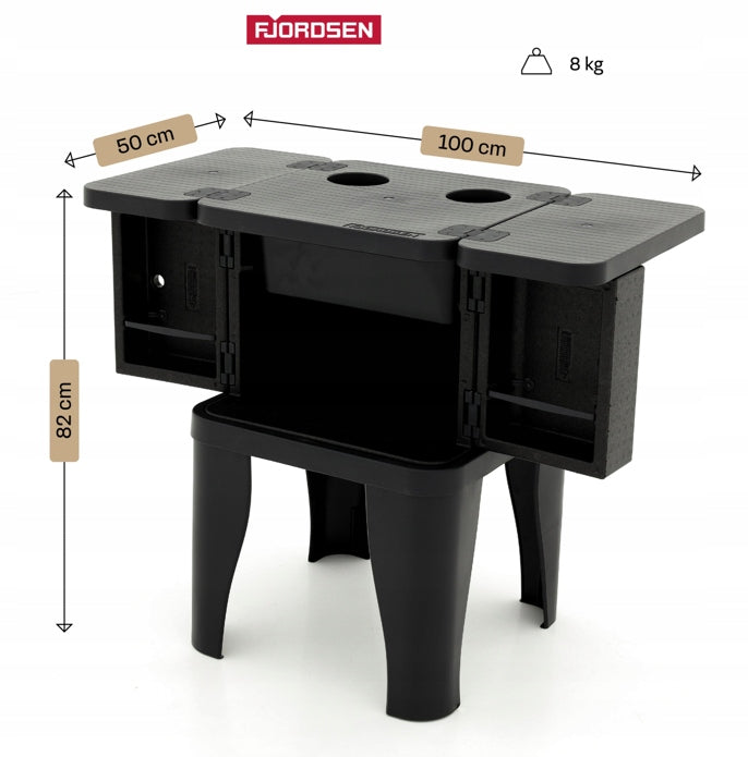 CAMPING KITCHEN FOLDING TOURIST Fjordsen Lightweight Mobile with Cabinets Packaging status original