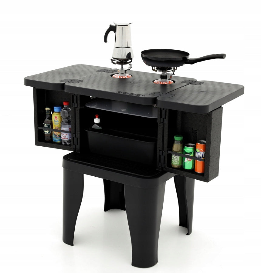 CAMPING KITCHEN FOLDING TOURIST Fjordsen Lightweight Mobile with Cabinets