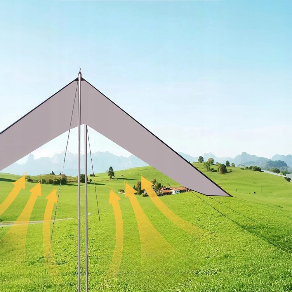 CAMPING SHEET TARP HEXAGONAL BEACH SUN VISOR Manufacturer code Tarp chroniący przed słońcem
