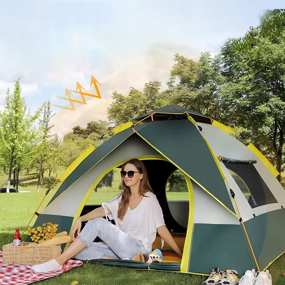 CAMPING TENT AUTOMATIC EJECTION 210*210*130CM WITH BAG Model NAMIOT AUTOMATYCZNY