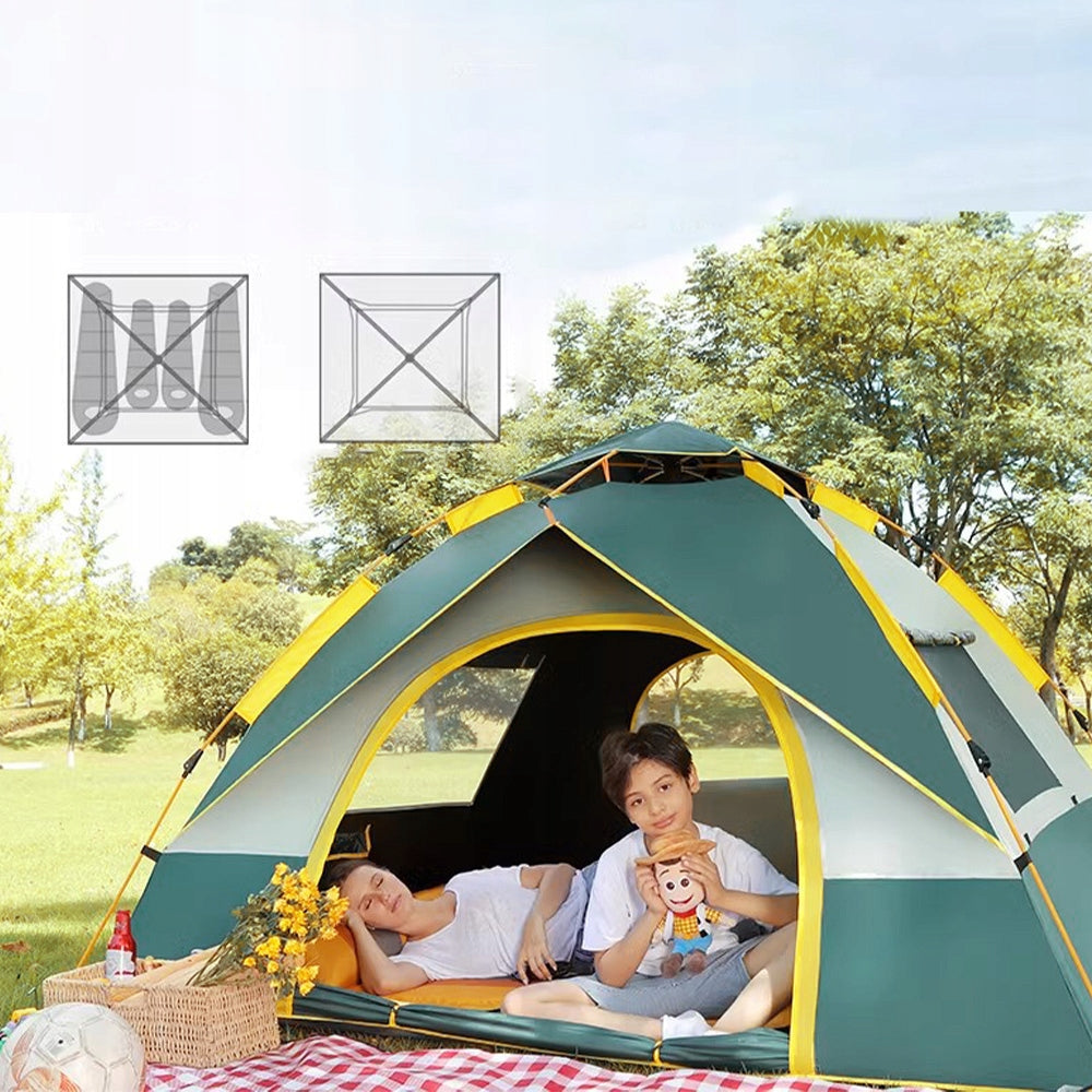 CAMPING TENT AUTOMATIC EJECTION 210*210*130CM WITH BAG Waterproofness other