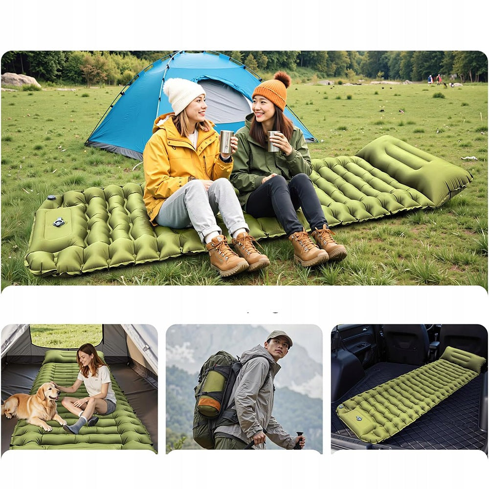 CAMPING TENT MAT INFLATABLE SLEEPING MATTRESS MAT 200X69X10CM Type one-person