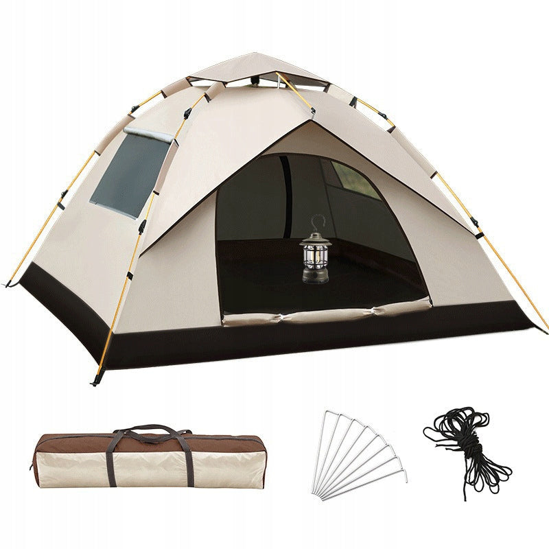 CAMPING TENT SELF-FOLDING TOURIST 2 PERSON BEIGE Brand Perfectlife