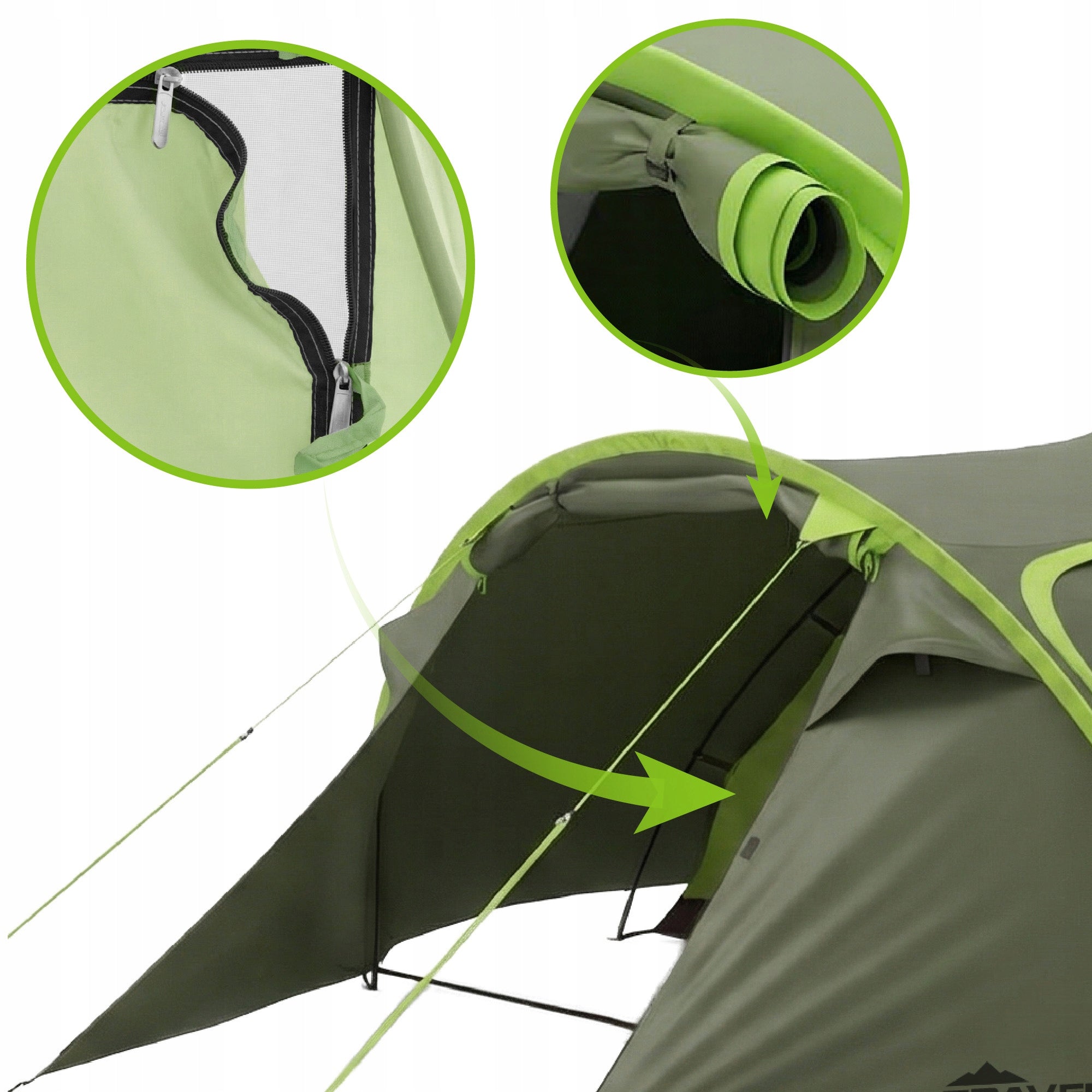 CAMPING TENT TOURIST 3 PERSON WATERPROOF LARGE VESTIBULE VAYOX Brand Vayox