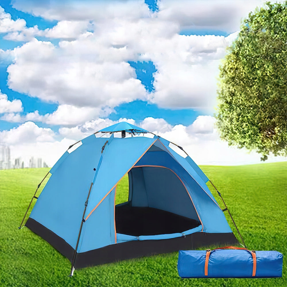 CAMPING TOURIST TENT GARDEN AUTOMATIC 200x200cm 3-4 PERSON Brand Bedee