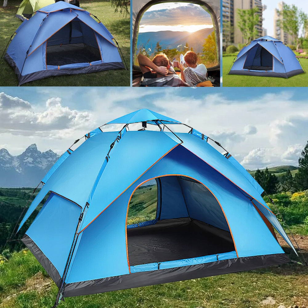 CAMPING TOURIST TENT GARDEN AUTOMATIC 200x200cm 3-4 PERSON Product weight with unit packaging 2.6 kg