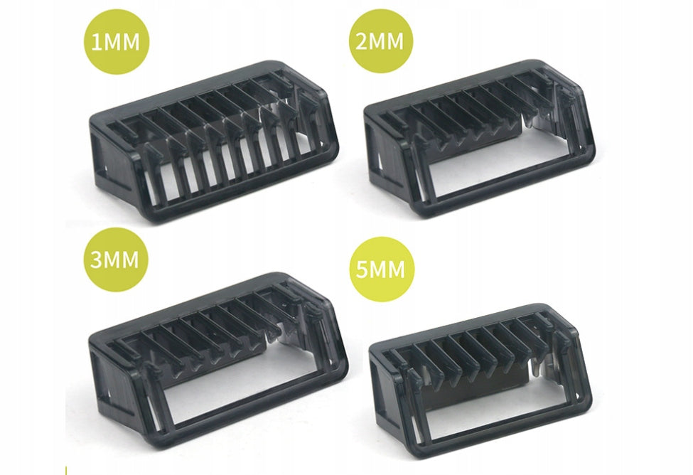 CAP COMB 1/2/3/5 MM FOR BODY SHAVER ONEBLADE SET OF 6 Manufacturer code Zestaw nakładek do golarki oneblade