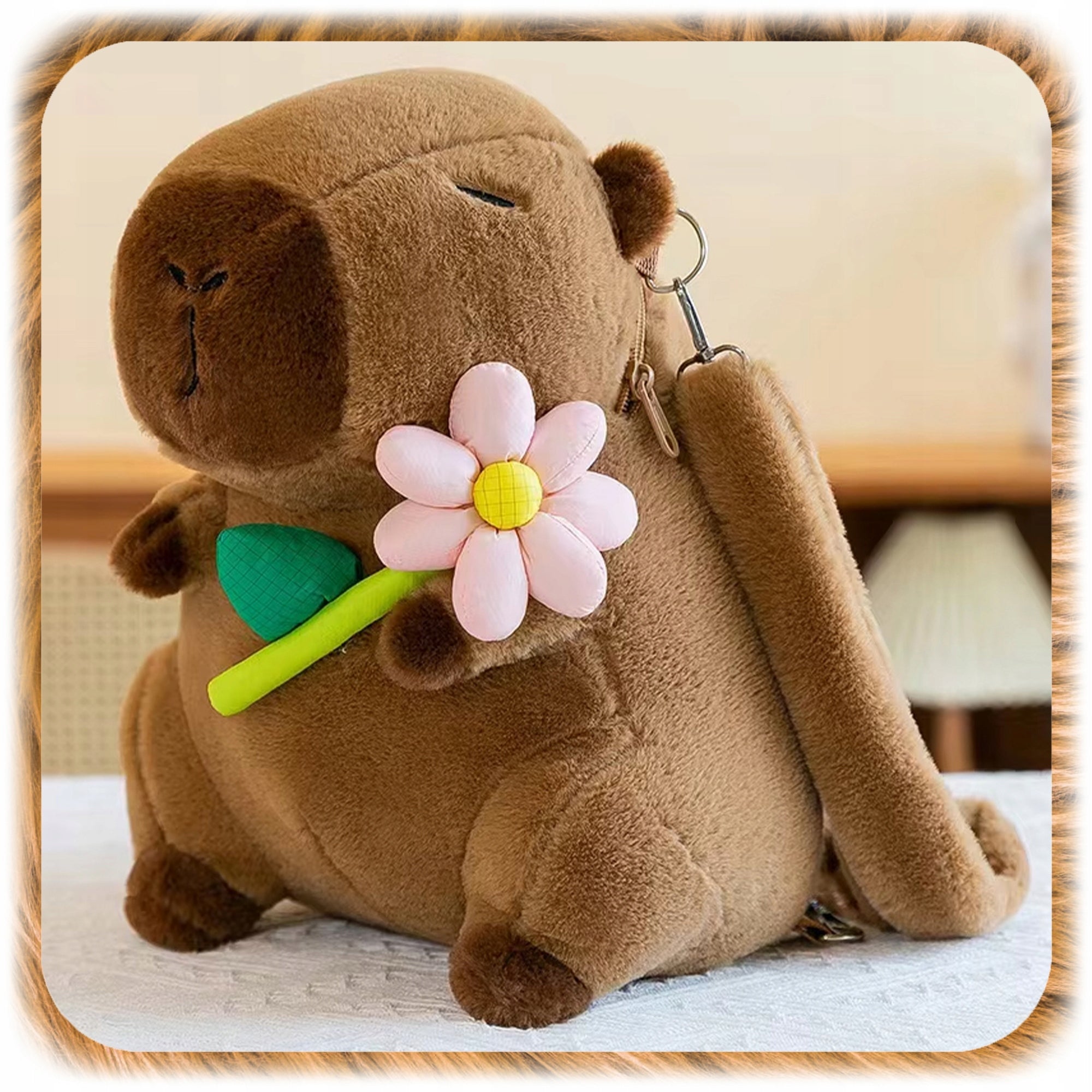 CAPYBARA PLUSH BACKPACK FOR KINDERGARTEN SCHOOL PLUSH TOY Packaging status original