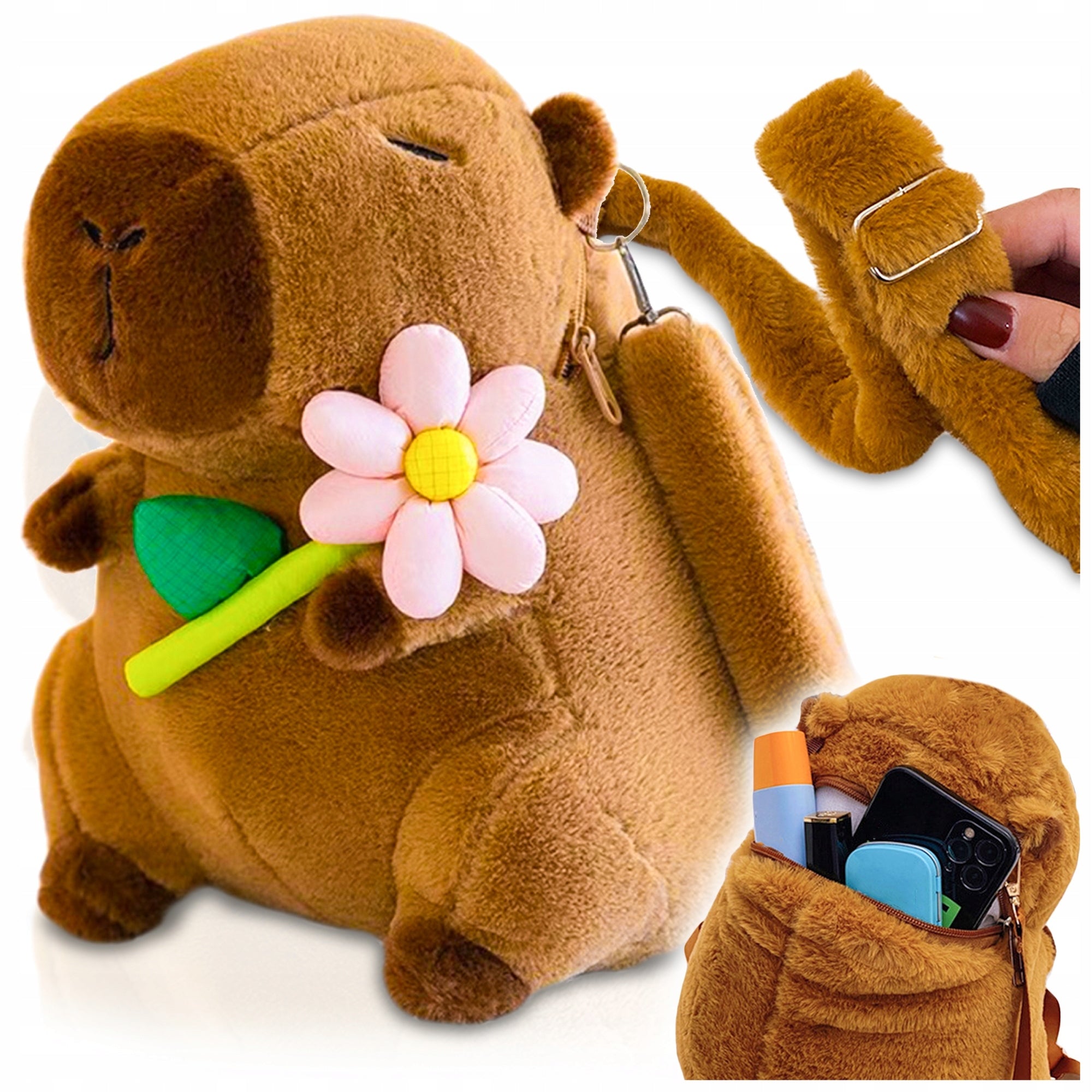 CAPYBARA PLUSH BACKPACK FOR KINDERGARTEN SCHOOL PLUSH TOY
