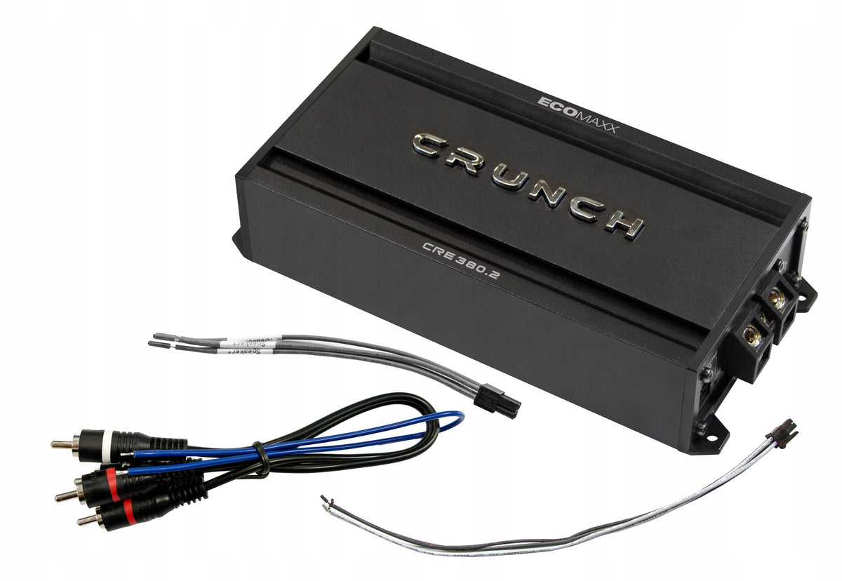CAR AMPLIFIER 2-CHANNEL 2x190W RMS HI-INPUT CRUNCH CRE380.2
