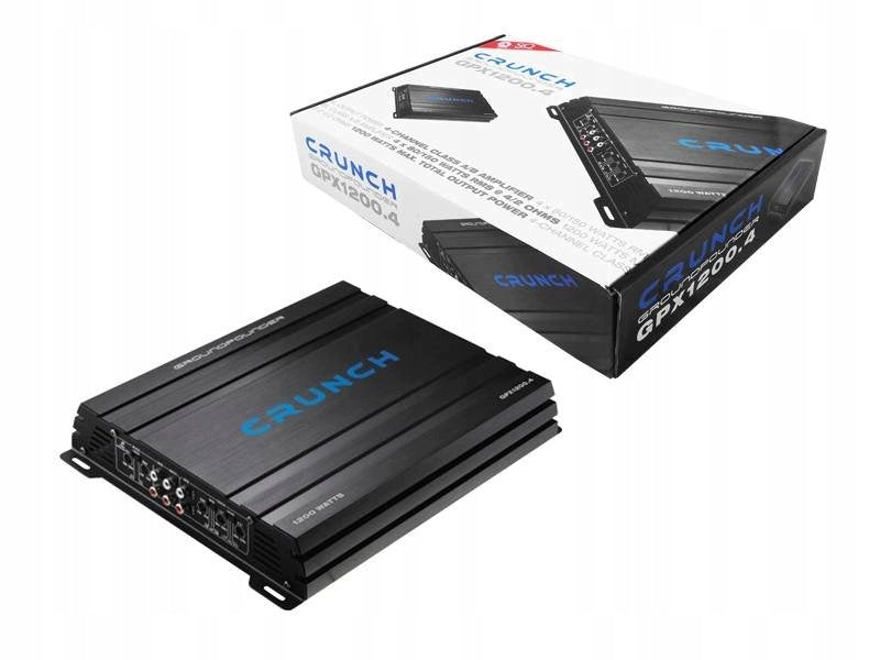 CAR AMPLIFIER 4-CHANNEL CRUNCH GPX1200.4 + CABLES 8.5mm2 CCA-48 Manufacturer code GPX1200.4+CCA-48