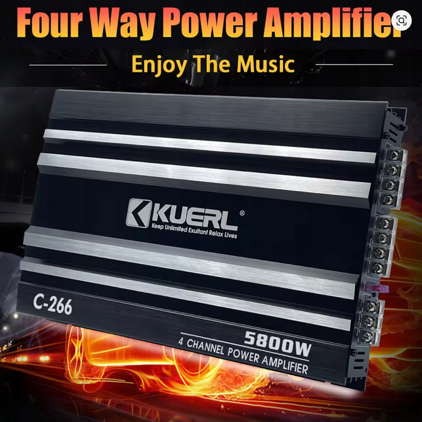 CAR AMPLIFIER 4-CHANNEL KUERL C-266 5800W MAX CLASS AB Manufacturer code SFAF