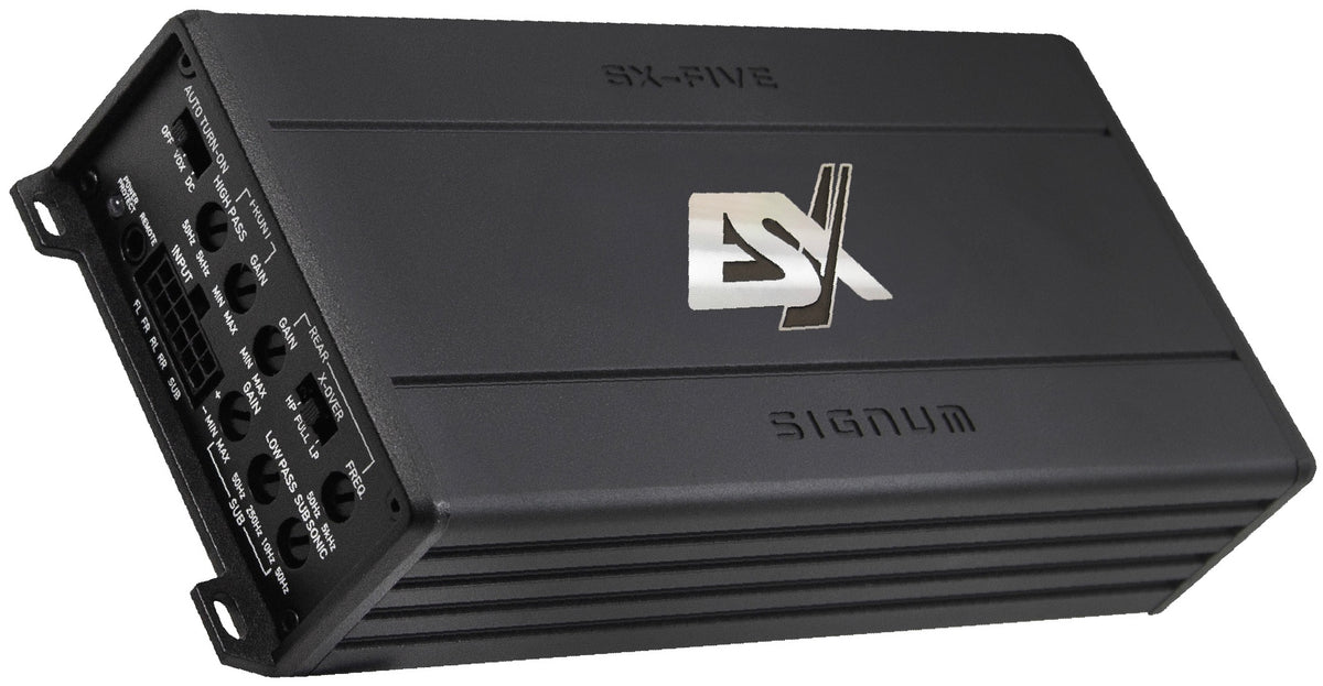 CAR AMPLIFIER 5 CHANNEL ESX SIGNUM SX-FIVE 600W REMOTE CONTROL FOR BASS Brand ESX