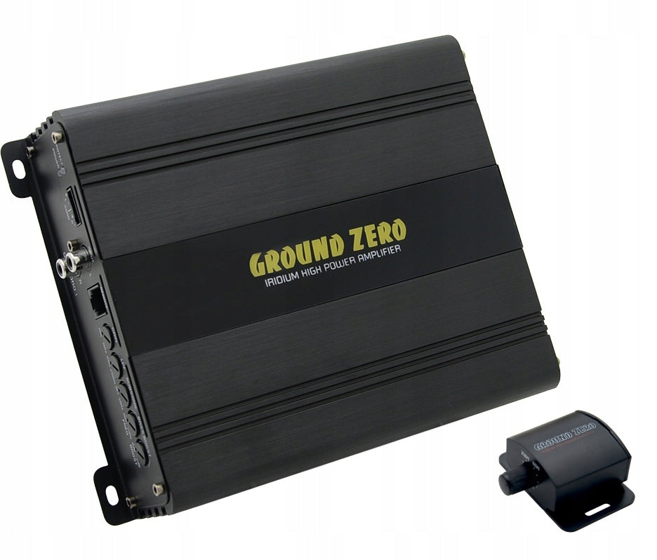 CAR AMPLIFIER MONOBLOCK GROUND ZERO GZIA 500.1 580W RMS + REMOTE CONTROL