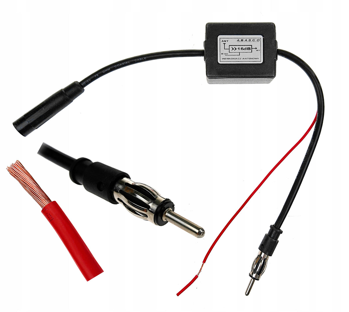 CAR ANTENNA AMPLIFIER FOR CAR RADIO FM UNIVERSAL