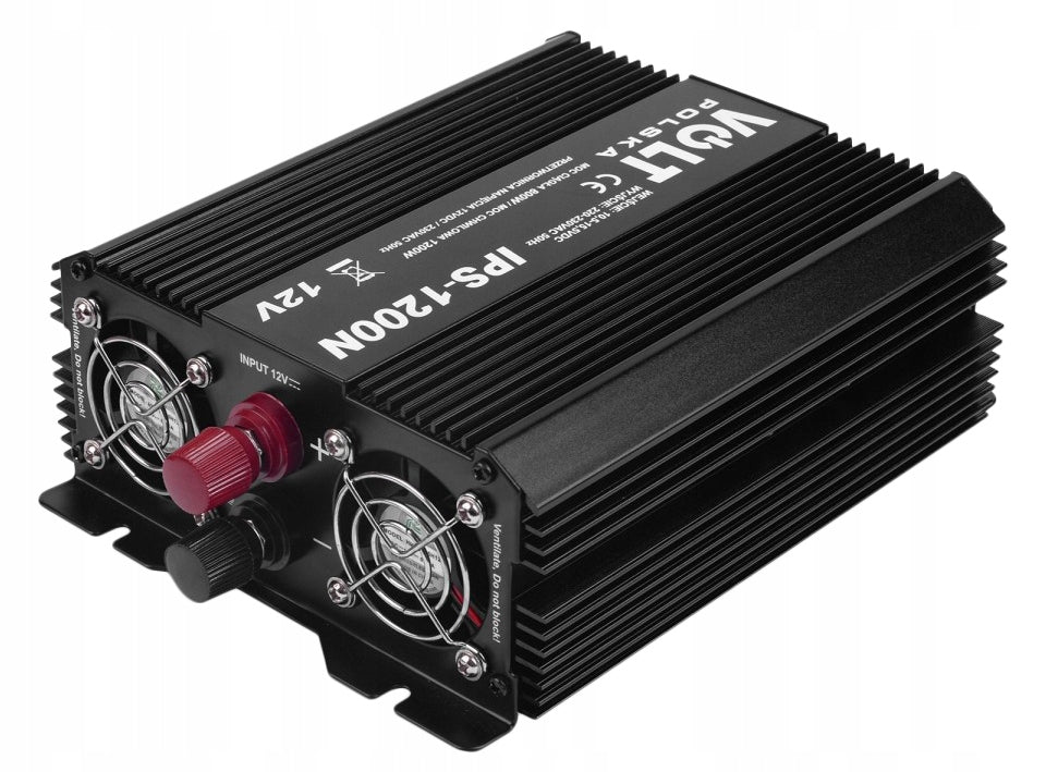 CAR BATTERY CONVERTER 12V 230V 800W 1200W VOLT POLSKA + USB Effective power 800 W