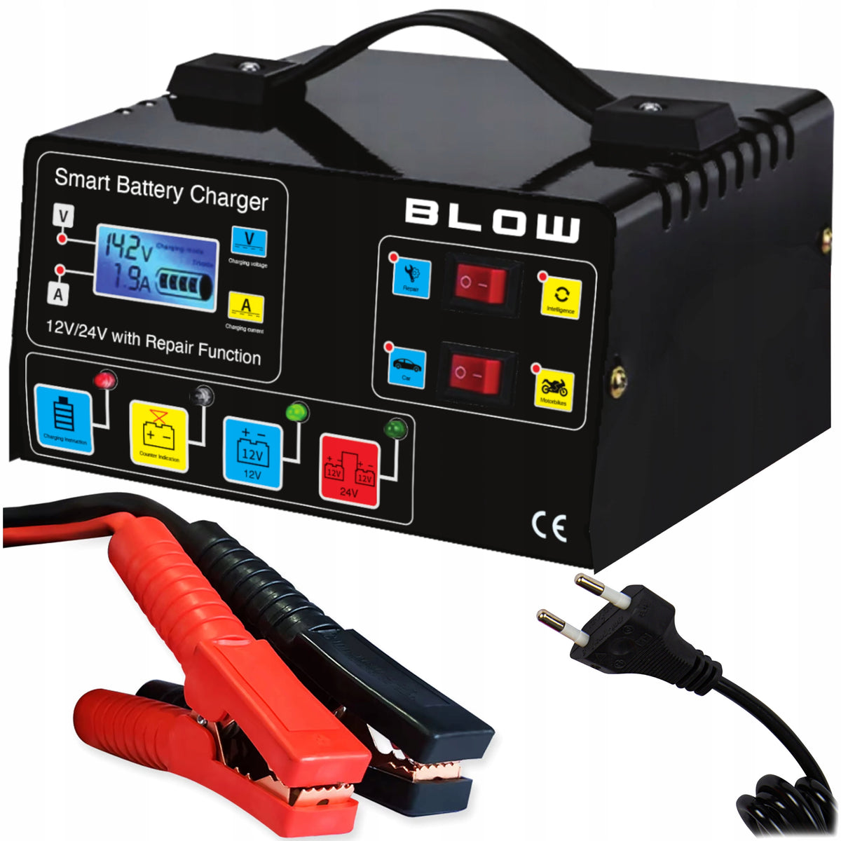 CAR BATTERY RECTIFIER AUTOMATIC REPAIR 12V 24V Packaging status original