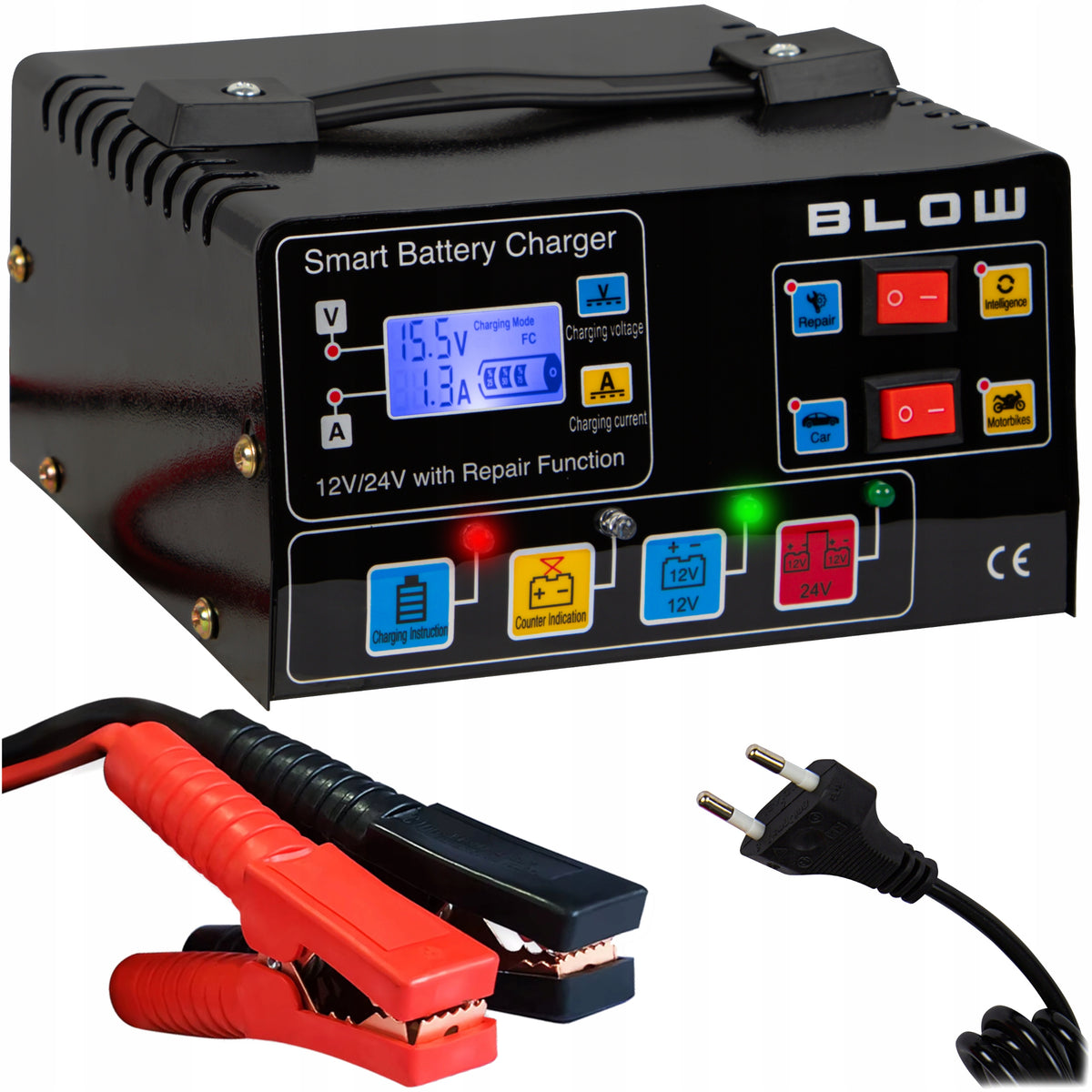 CAR BATTERY RECTIFIER AUTOMATIC REPAIR 12V 24V