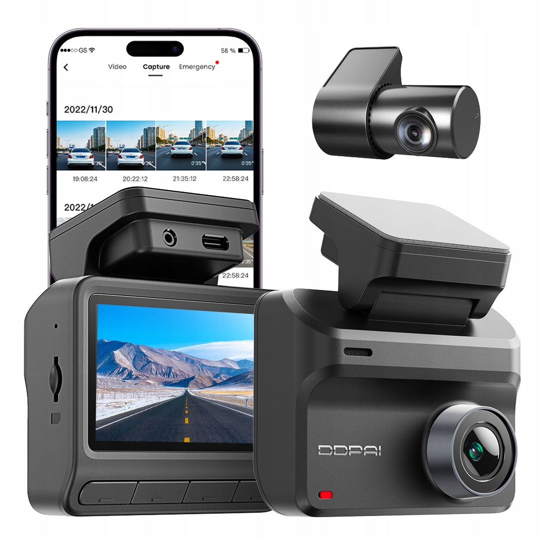 CAR CAMERA DDPAI Z50 Pro VIDEO RECORDER 4K GPS WIFI BT + REAR