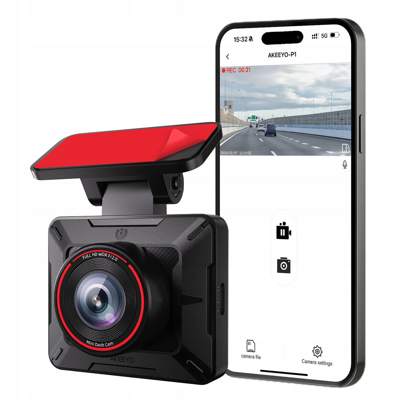 CAR CAMERA VIDEO RECORDER AKEEYO FullHD WIFI USB-C FATHER'S DAY