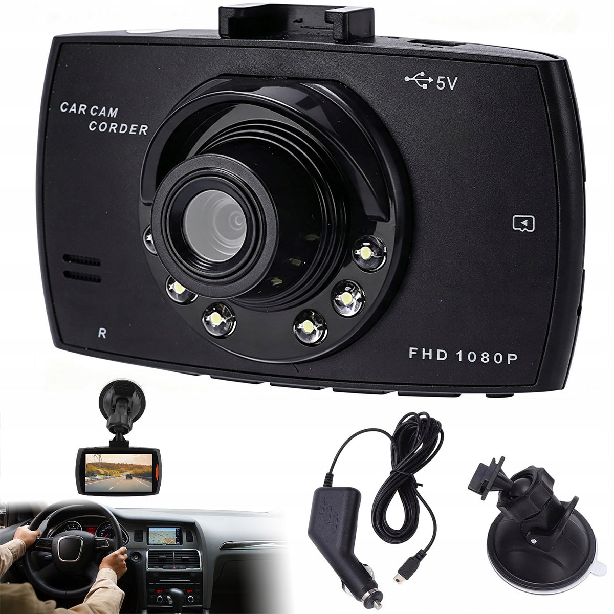 CAR CAMERA VIDEO RECORDER CAMERA 080P 170 DEGREE FOR GIFT