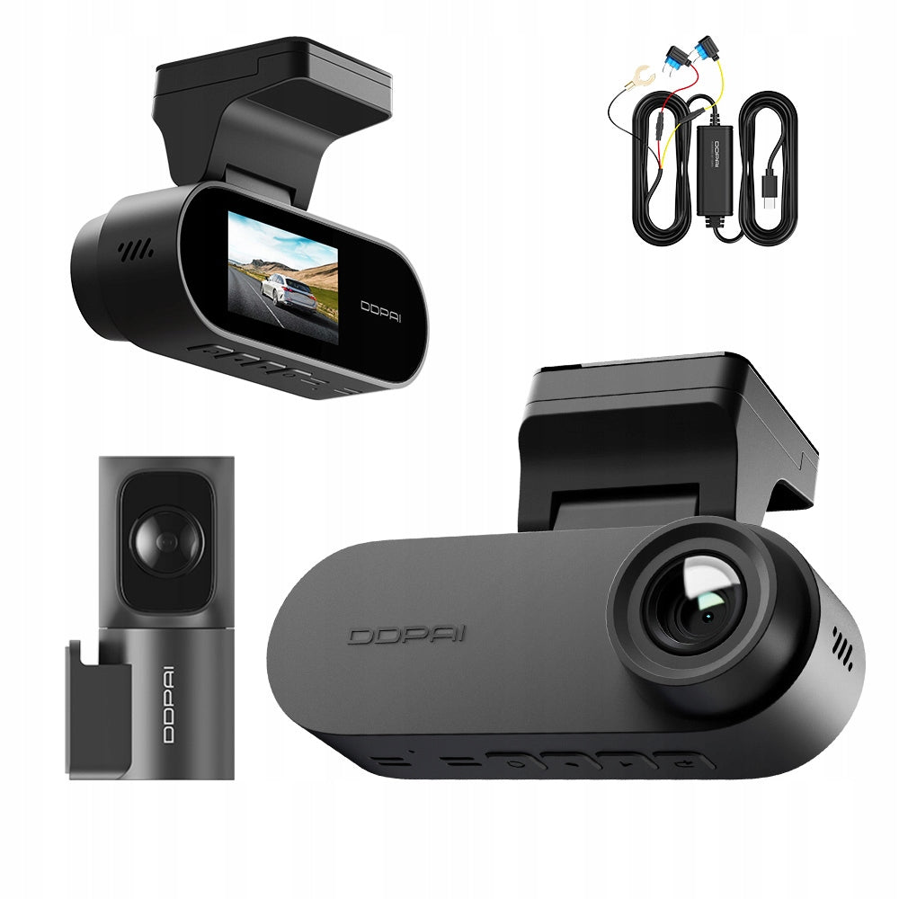 CAR CAMERA VIDEO RECORDER DDPAI N2 Dual 2.5K+ REAR+ HARDWIRE KIT