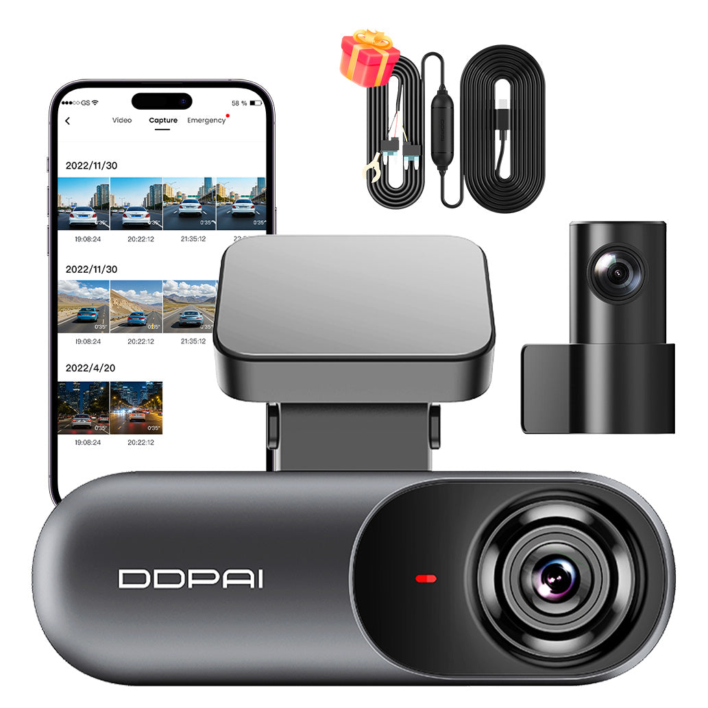 CAR CAMERA VIDEO RECORDER DDPAI N3 Pro GPS + REAR + HARDWIRE KIT