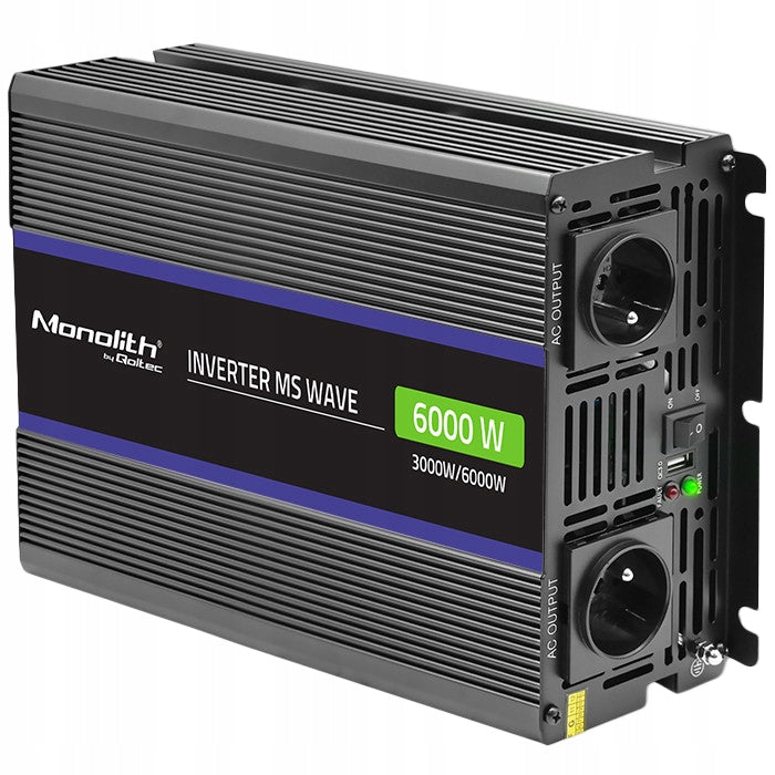 CAR CONVERTER 12V 230V 3000W/6000W SINE MODF. HEATER COMPUTER EAN (GTIN) 5901878519296