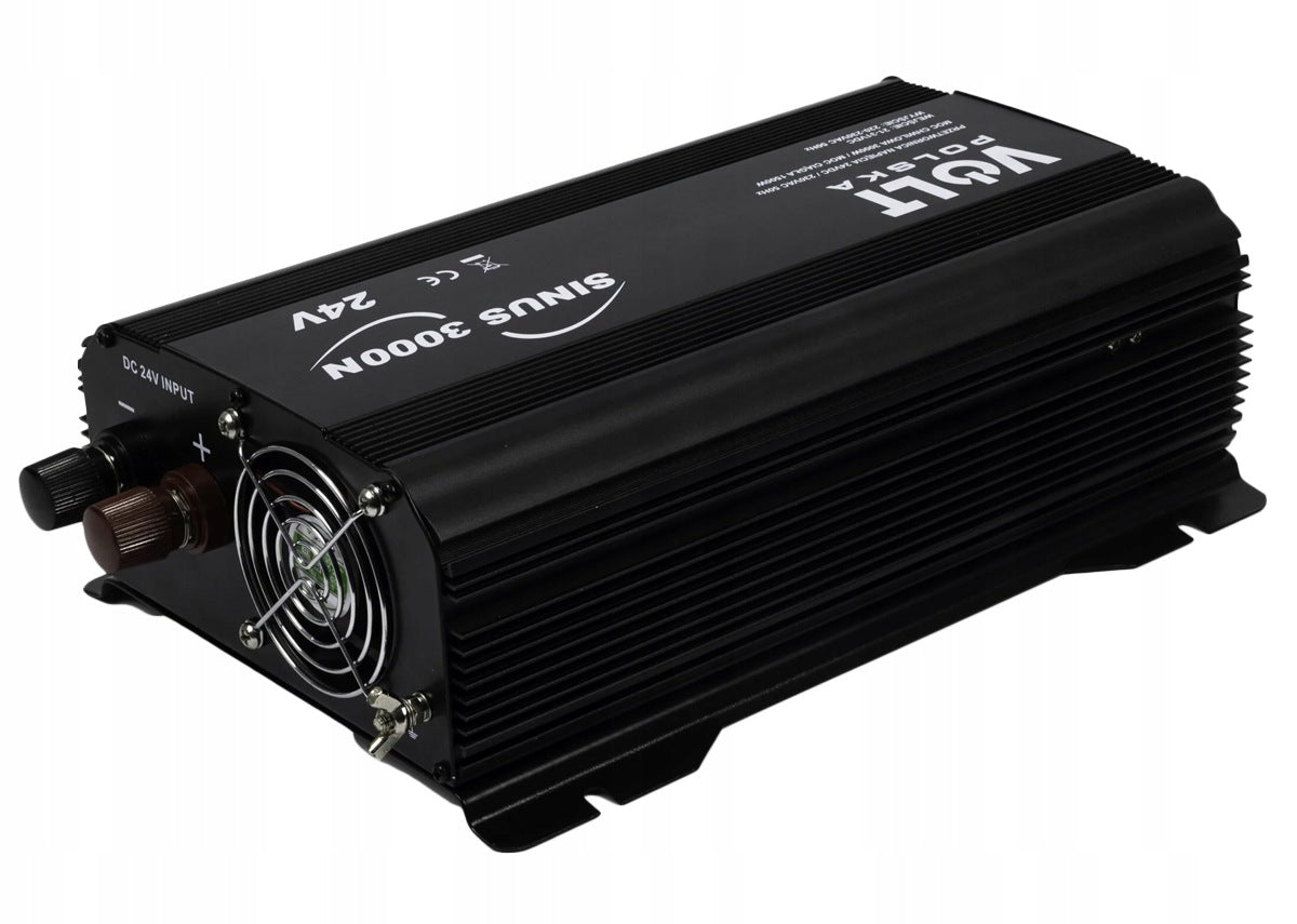 CAR CONVERTER FULL SINE VOLT Poland 24V 1500W 3000W + USB TIR Effective power 1500 W