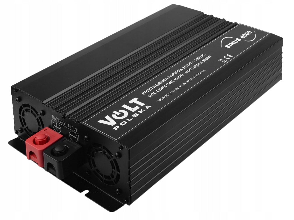 CAR CONVERTER FULL SINE VOLT Poland 24V 2000W 4000W + USB TIR Brand Volt