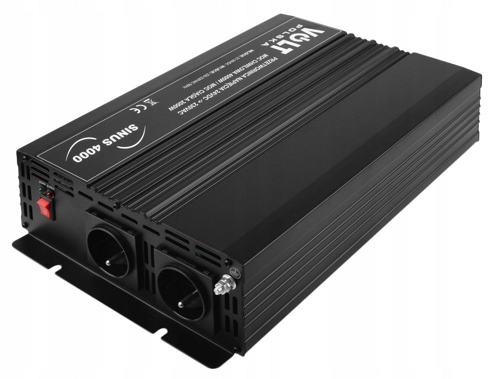 CAR CONVERTER FULL SINE VOLT Poland 24V 2000W 4000W + USB TIR Effective power 2000 W