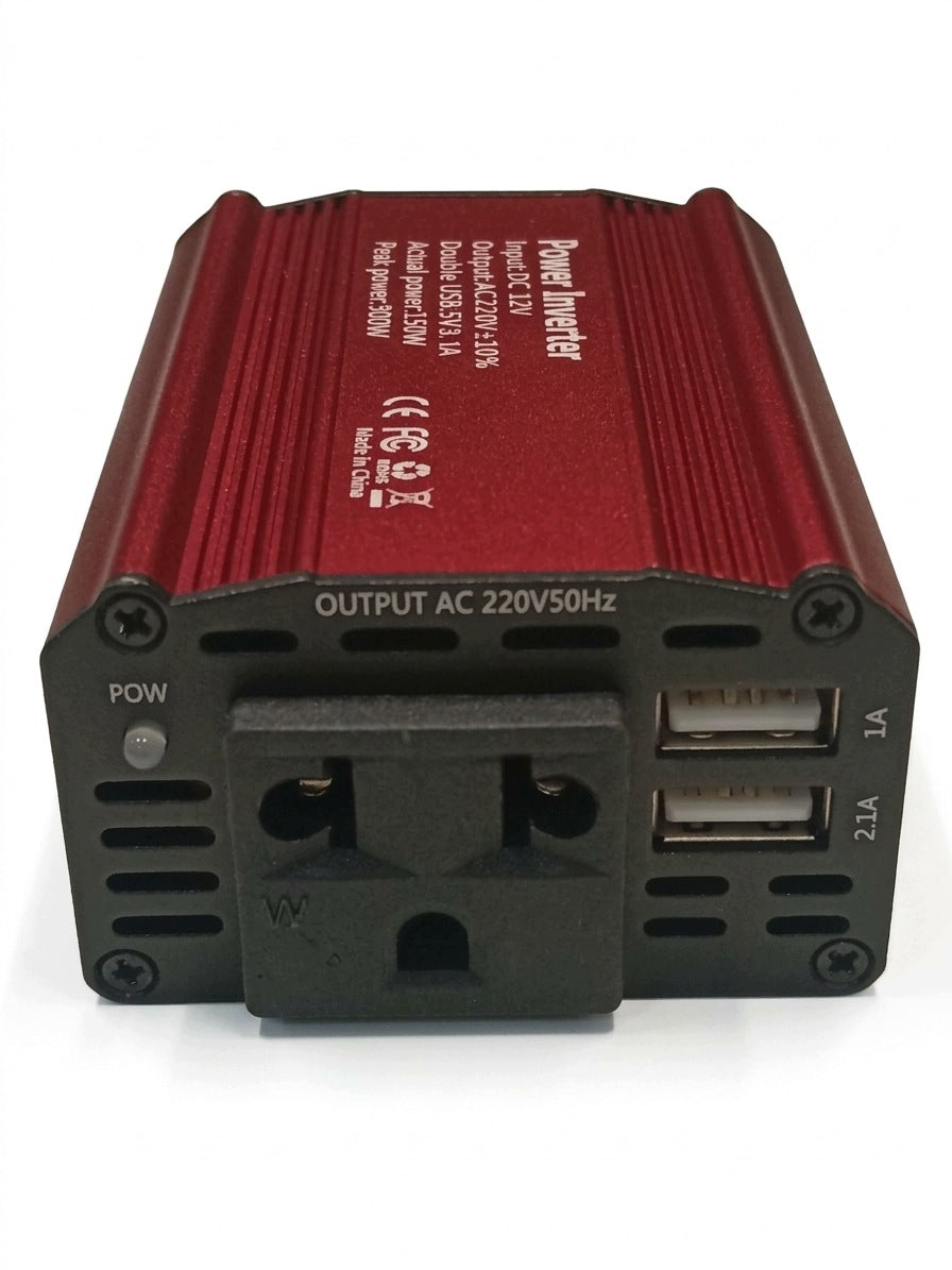 CAR CONVERTER MINI 12V 220V 300W USB 3,1A 150W Effective power 150 W