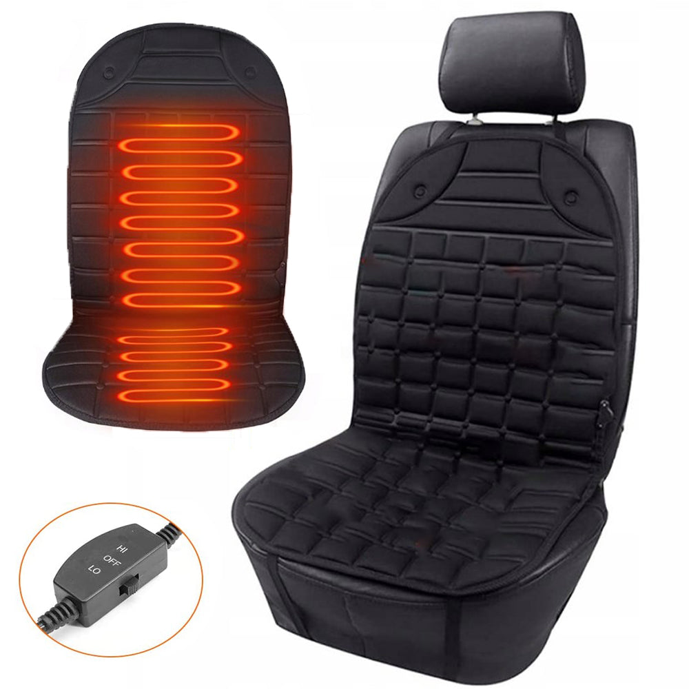 CAR HEATED SEAT CUSHION COMFORTABLE 12V/5A -BLACK