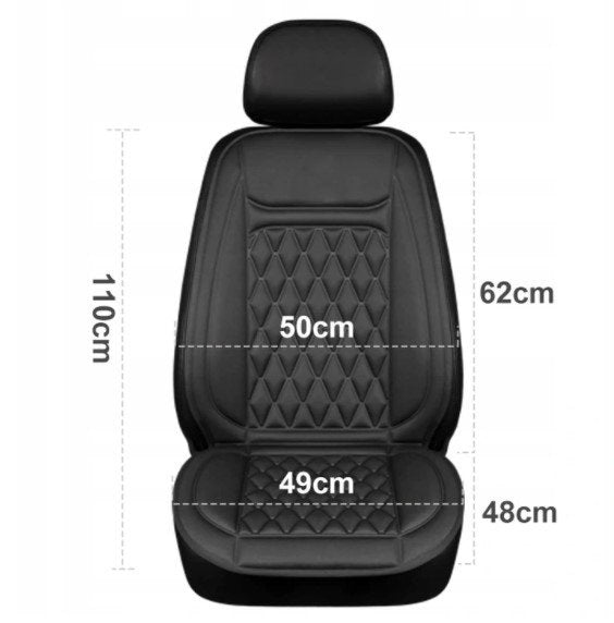 CAR HEATING MAT COVER HEATED CAR SEAT RED Brand no brand