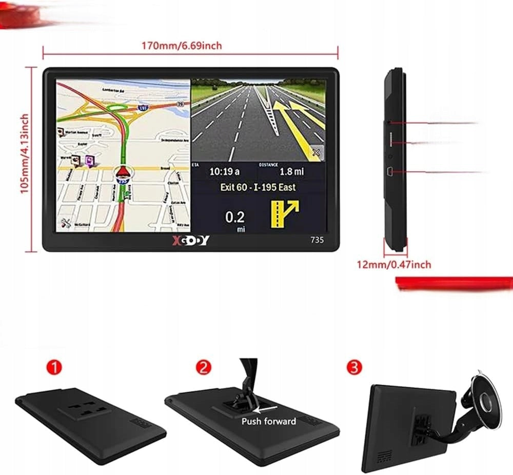 CAR NAVIGATION HEYOUTH 0065 - GPS 7" Manufacturer code NAWIGACJA SAMOCHODOWA HEYOUTH GPS 7"