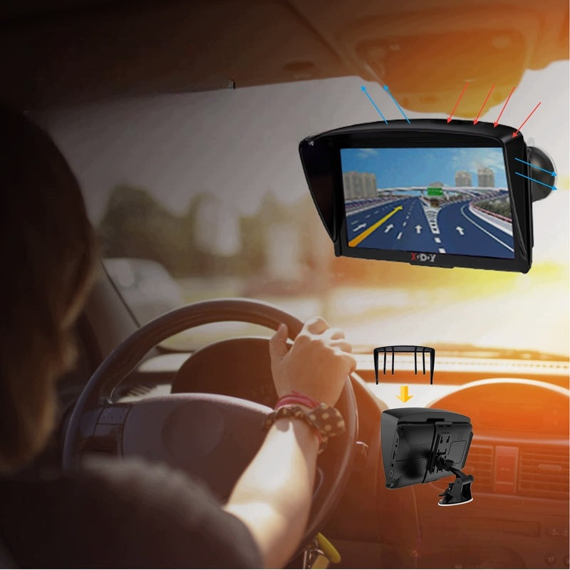 CAR NAVIGATION XGODY J727 7 INCHES GPS TOUCH BLUETOOTH AV SET Packaging status original