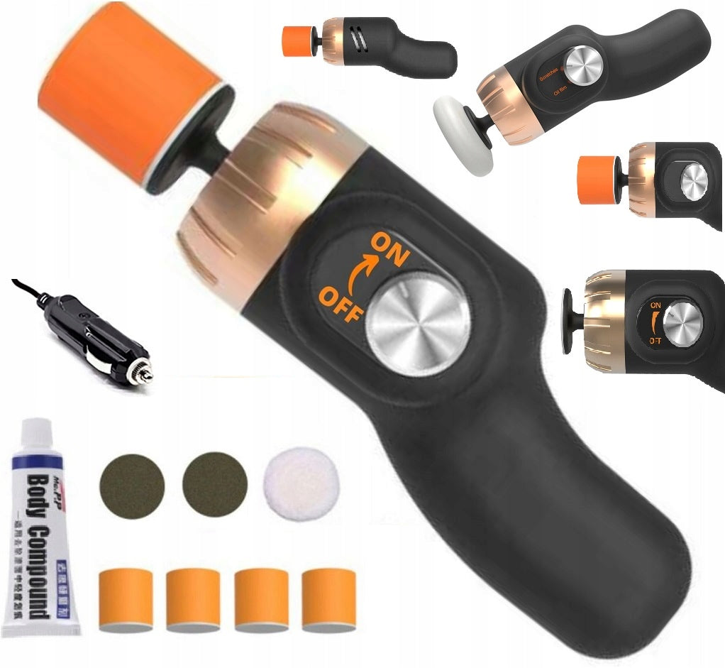 CAR POLISHER MINI Polishing Machine Sponge Paste Varnish Set