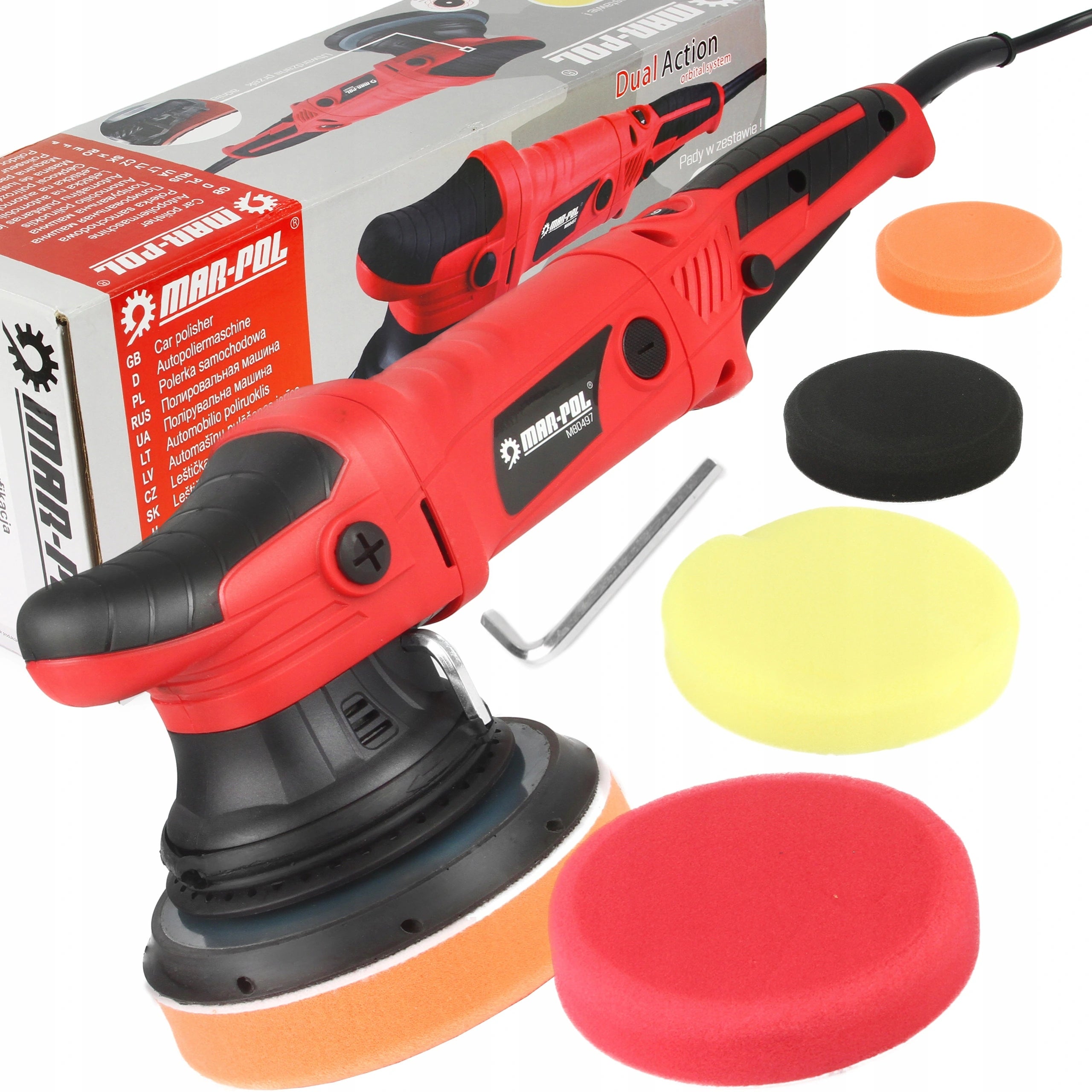 CAR POLISHER OSCILLATING GRINDER WITH DUAL ACTION ADJUSTMENT 2400W