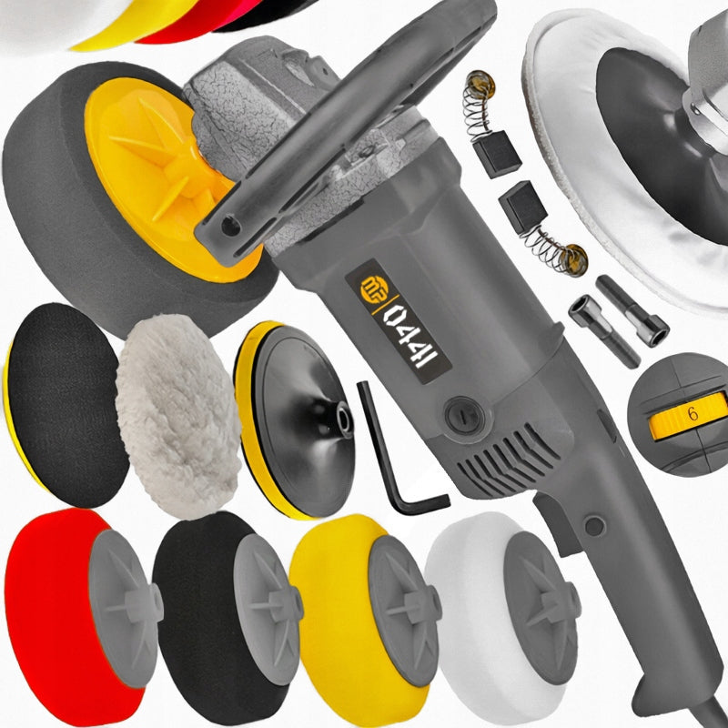 CAR POLISHER WITH ADJUSTABLE SPEED 4X SPONGE 2600W MP0441