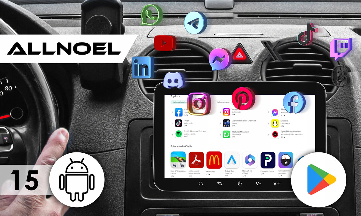 CAR RADIO 1 DIN 7'' CARPLAY ANDROID 15 WIFI GPS TOUCH FM 4GB Manufacturer code Radio 1 DIN 4GB RAM / Android 15