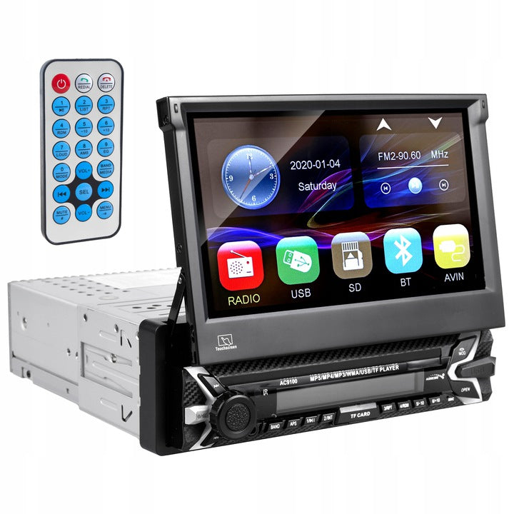 CAR RADIO 1DIN 7'' BT RETRACTABLE TOUCH SCREEN