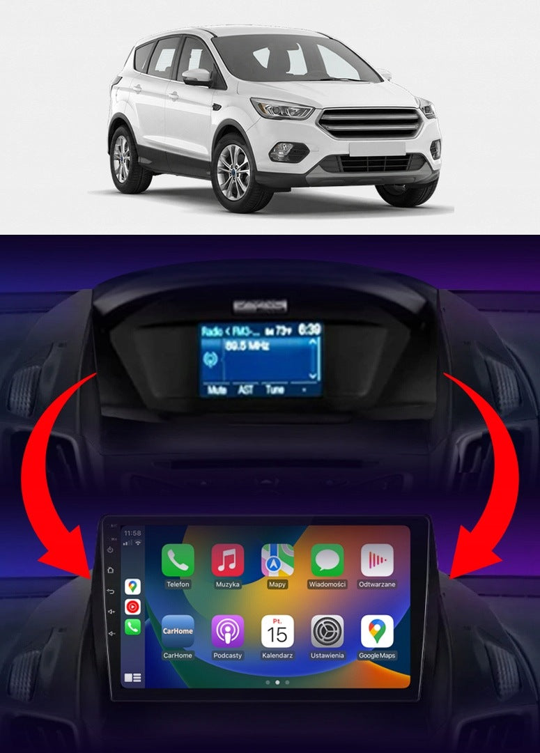 CAR RADIO 2DIN NCS RS-305 FORD KUGA 2 2012-2019 ANDROID NAVIGATION Packaging status original